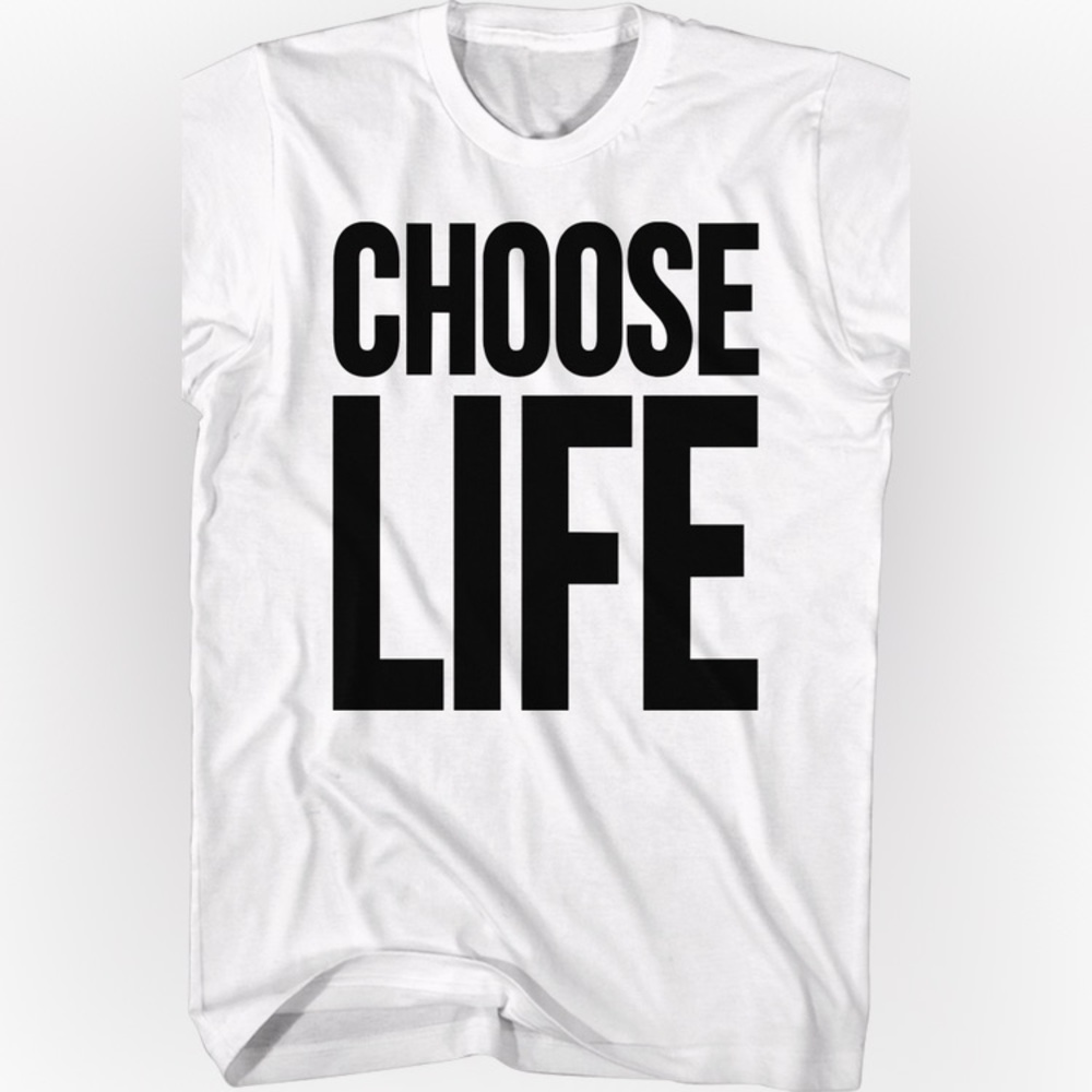 WHAM Choose Life Graphic T-Shirt 80’s size 2XL
